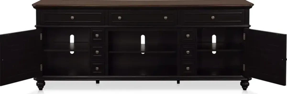 Charleston 74" TV Stand - Black
