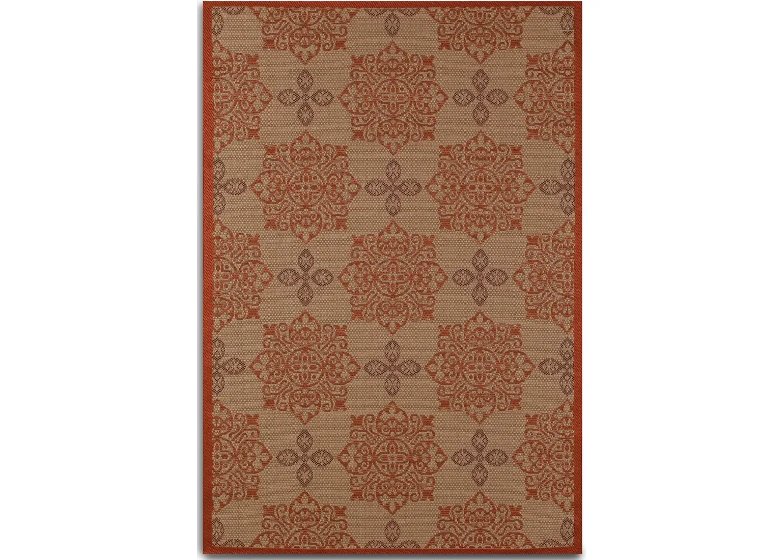 Knot Indoor/Outdoor 4' X 6' Area Rug - Red