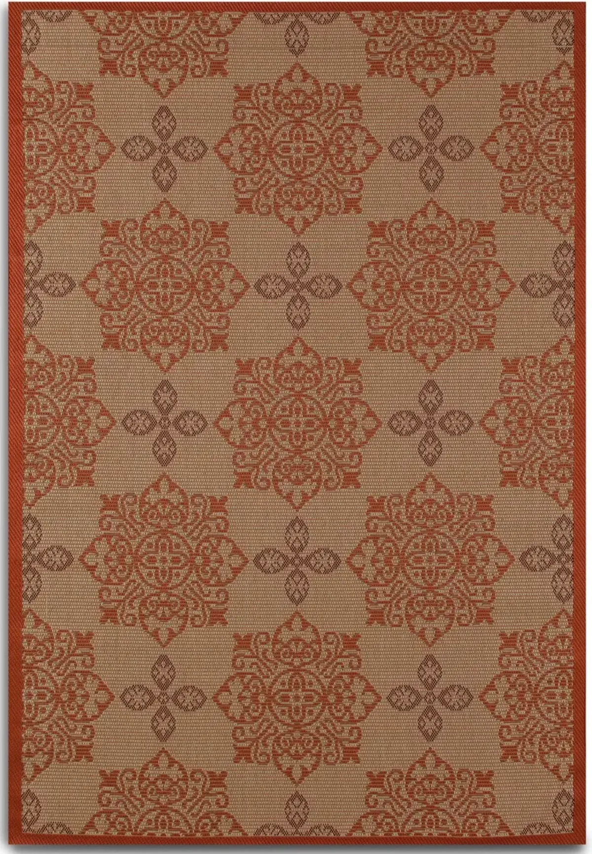 Knot Indoor/Outdoor 4' X 6' Area Rug - Red