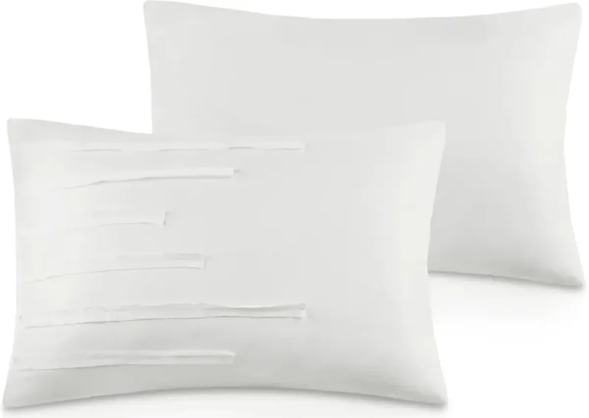 Jaycee Queen Comforter Set - White