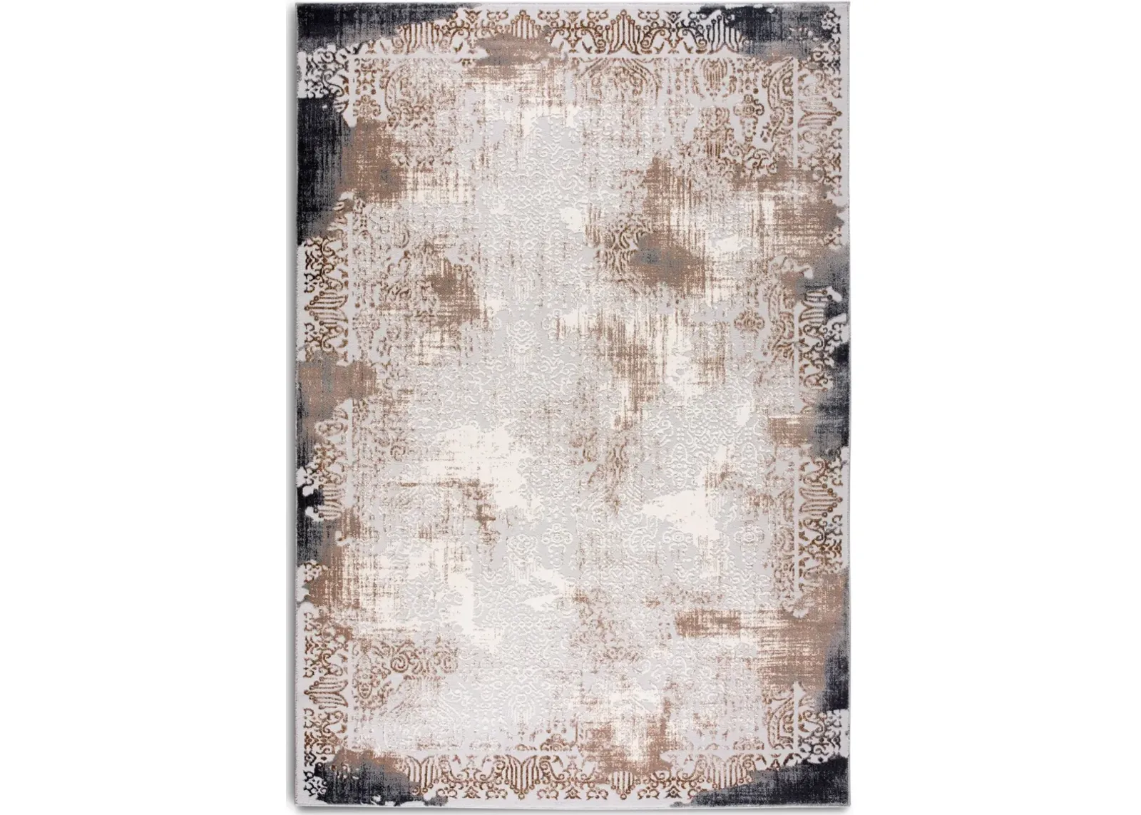 Distress 5' X 8' Area Rug - Beige