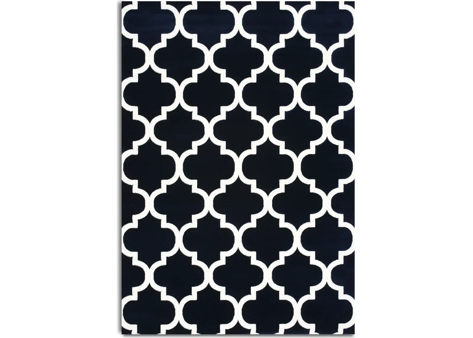 Moroccan 5' X 8' Area Rug - Navy