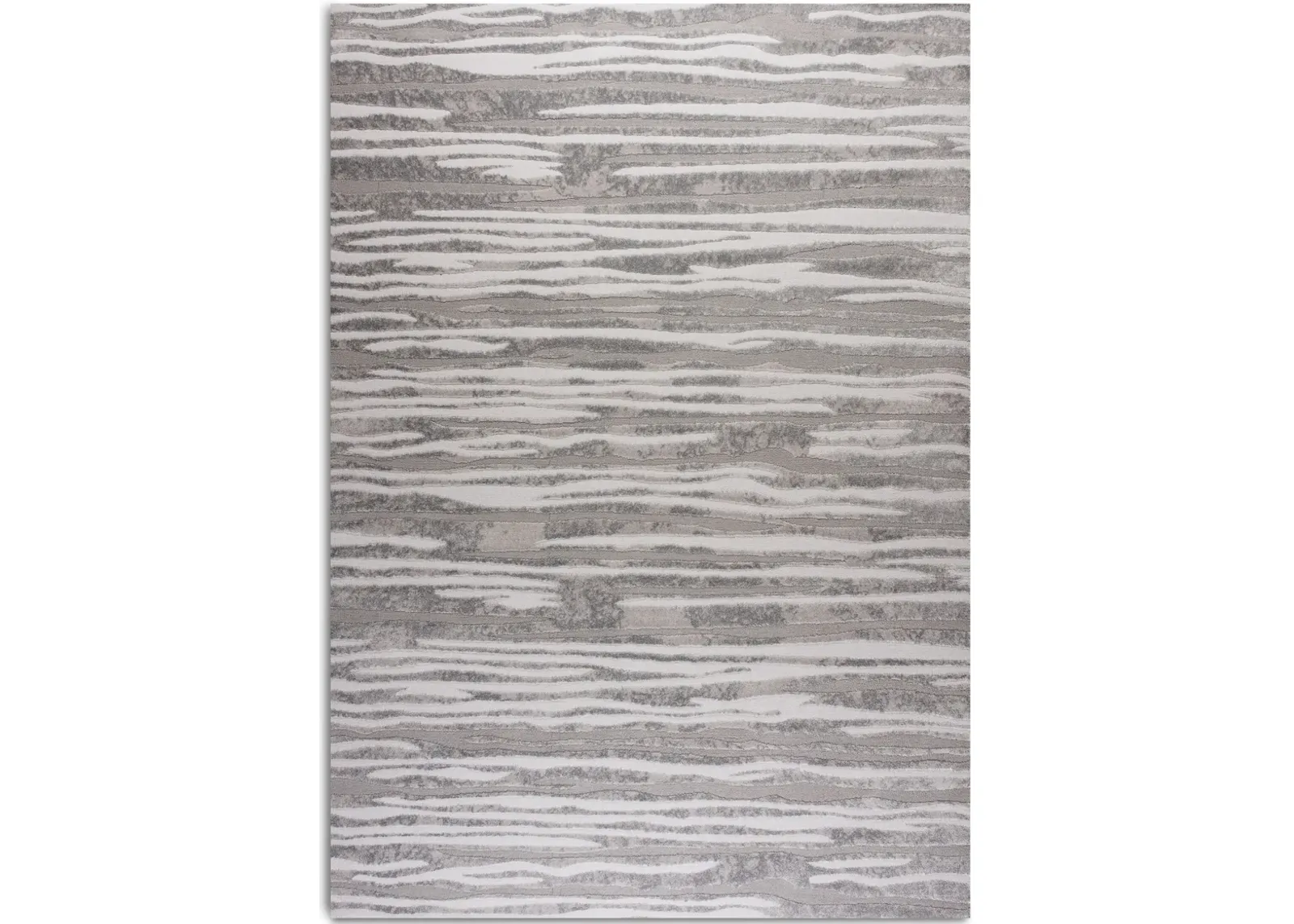 Tabby Stripe 5' X 8' Area Rug - Light Gray