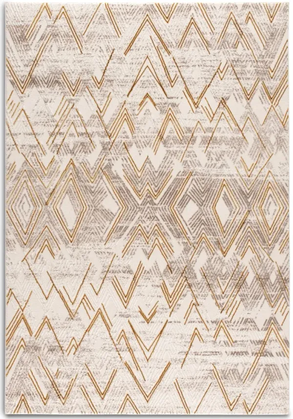 Geo 5' X 8' Area Rug - Beige