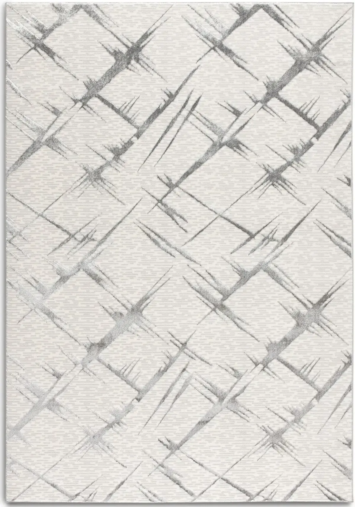 Obstruct 5' X 8' Area Rug - Gray