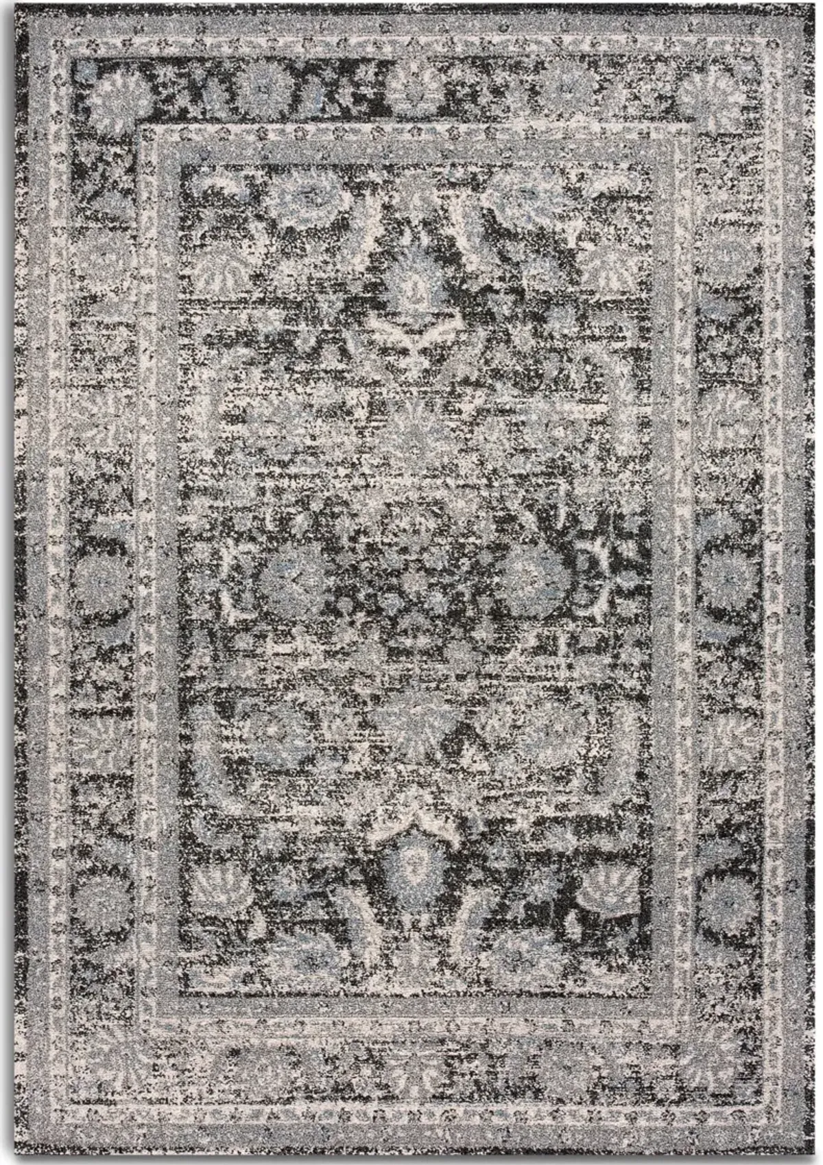 Bound 5' X 8' Area Rug - Gray and Black