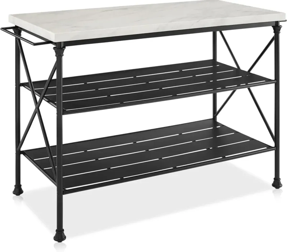 Izzy Kitchen Island - Marble Top