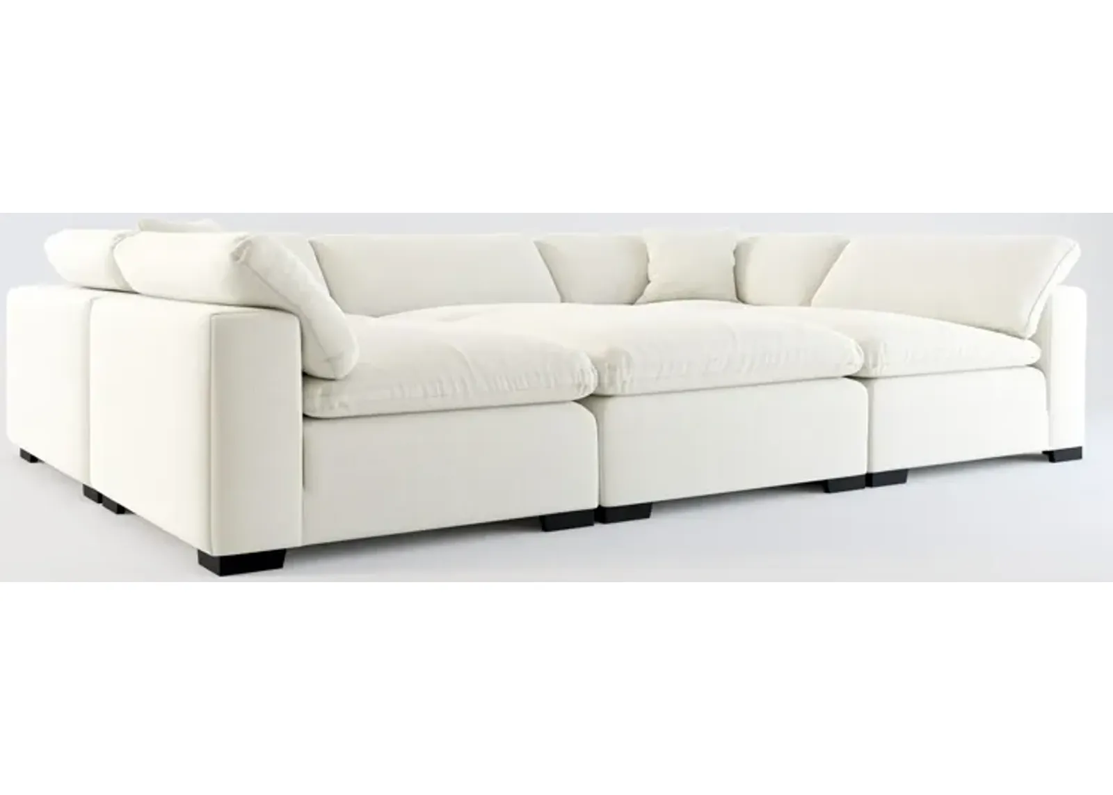 Plush Core Comfort 6-Piece Sectional - Anders Ivory