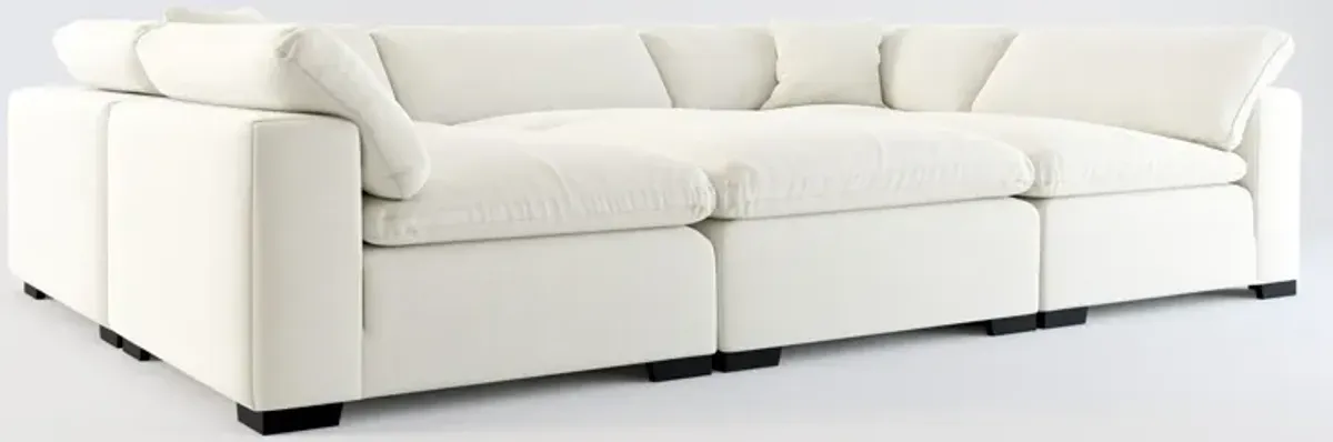 Plush Core Comfort 6-Piece Sectional - Anders Ivory