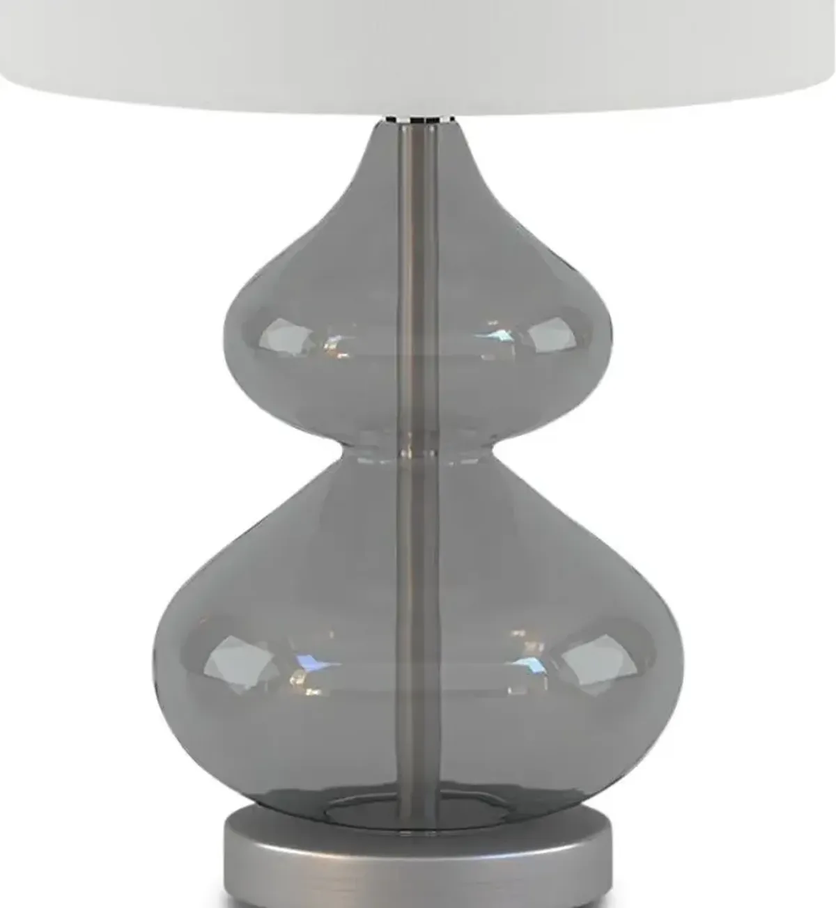 Irvine 25" Table Lamp Set - Gray