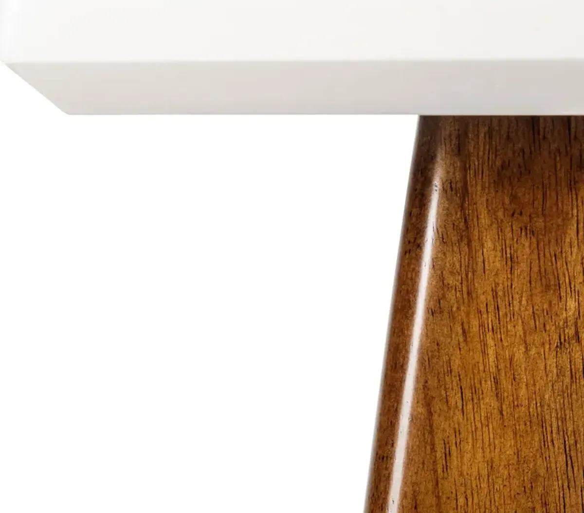 Copa End Table - White/Pecan