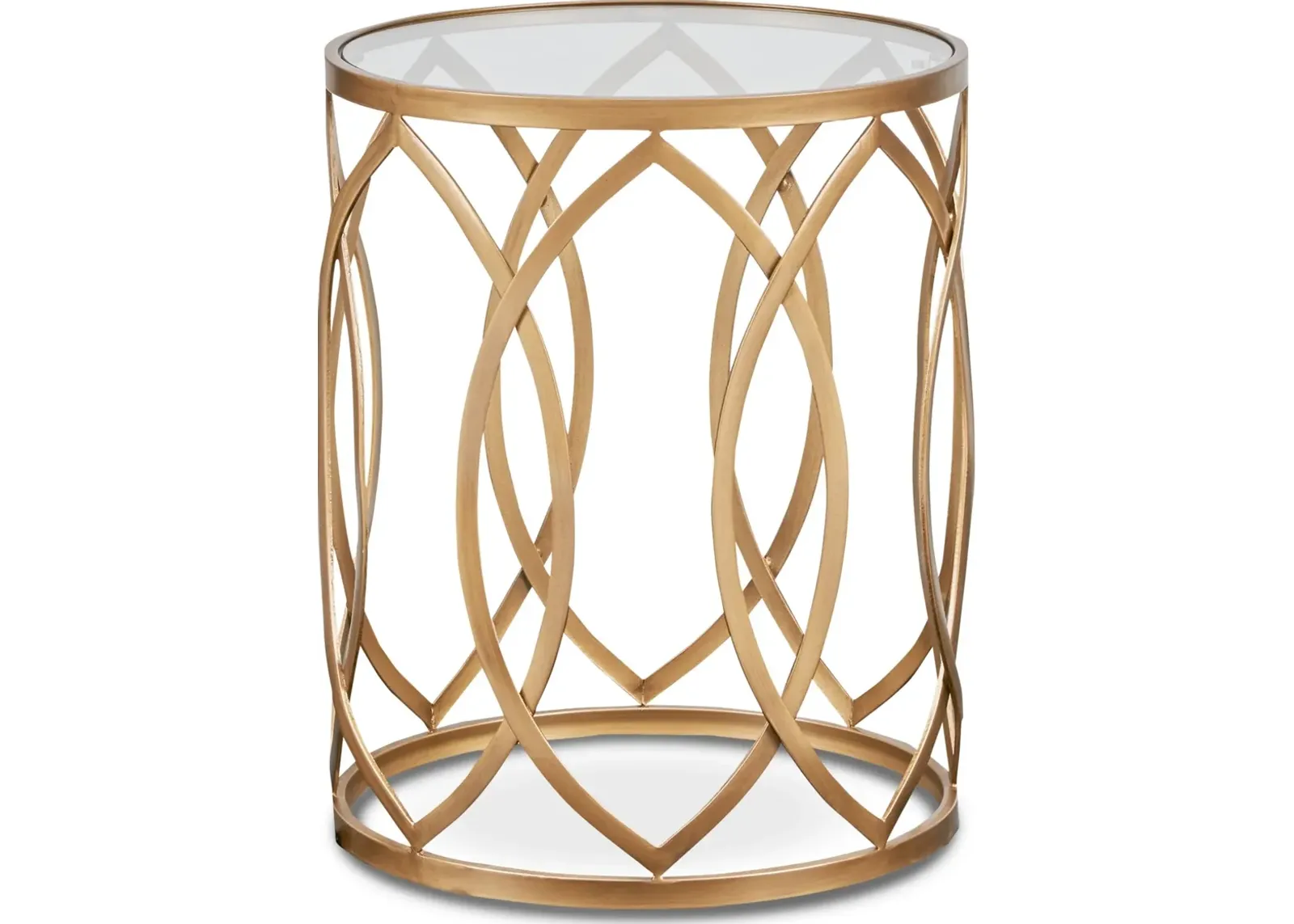 Clemente Accent Table - Gold