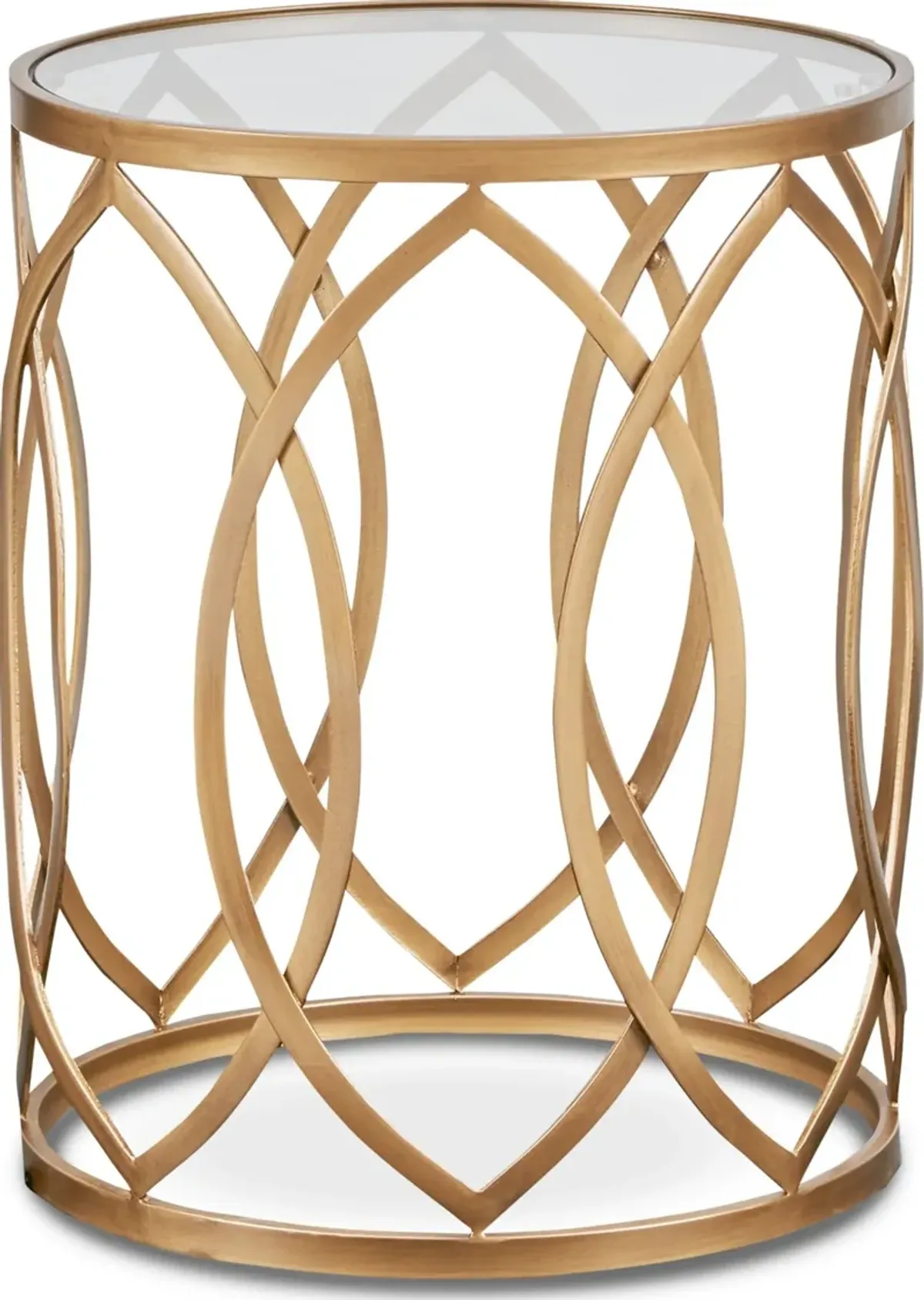 Clemente Accent Table - Gold