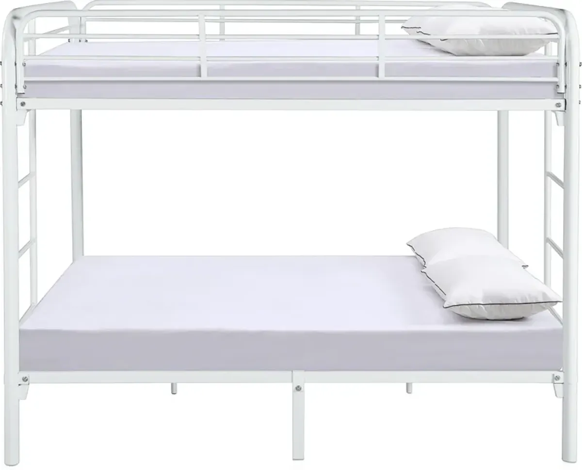 Champ Full over Full Bunk Bed - White