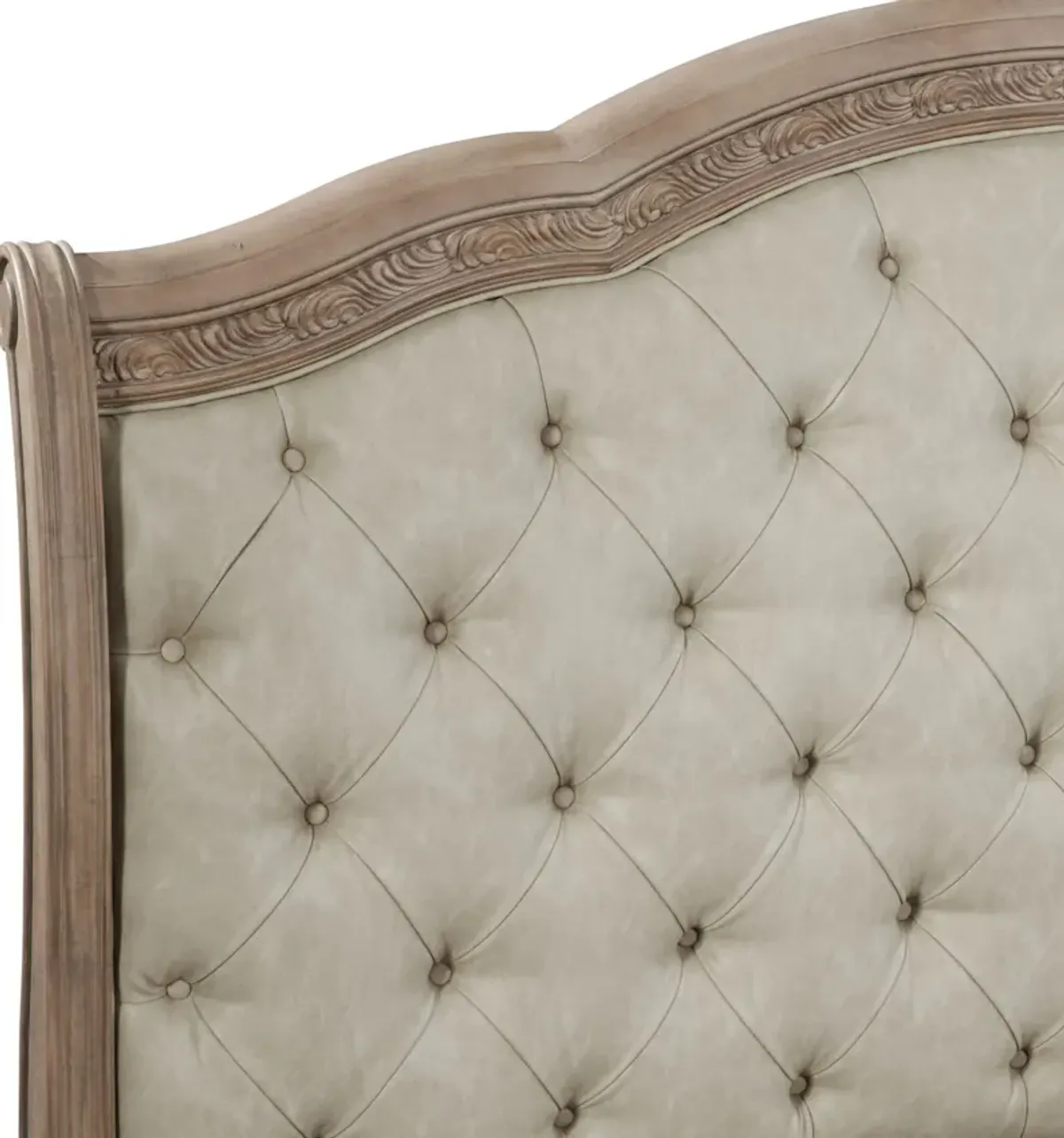 Tuscany Queen Sleigh Bed - Taupe