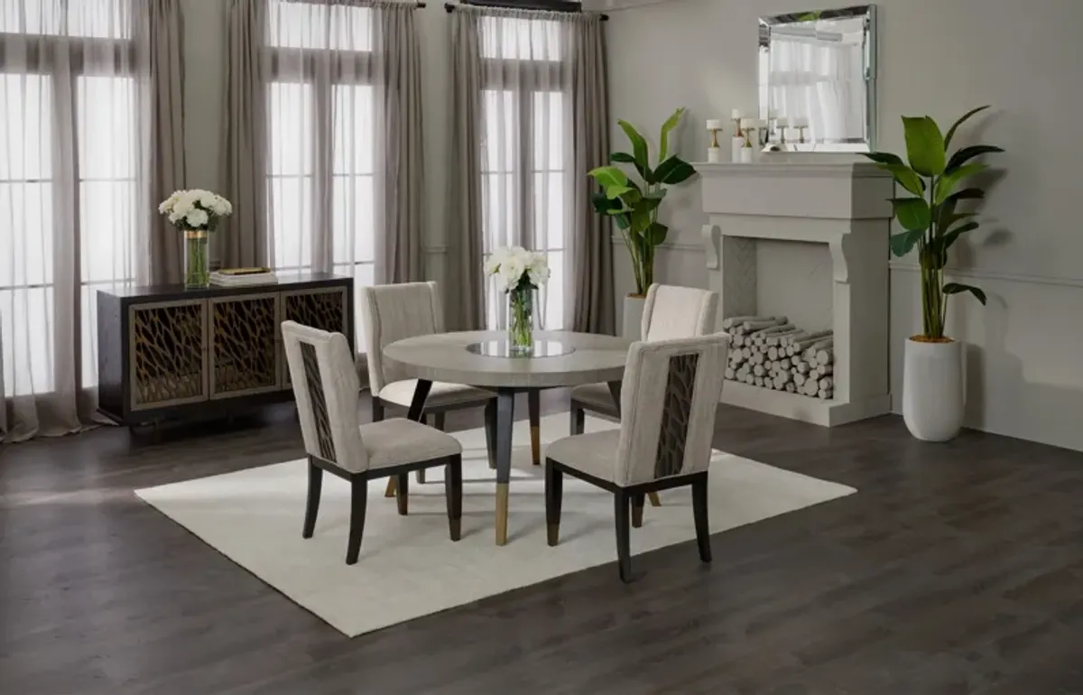 Olivia Round Dining Table - Pearl