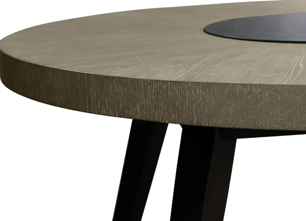 Olivia Round Dining Table - Ebony