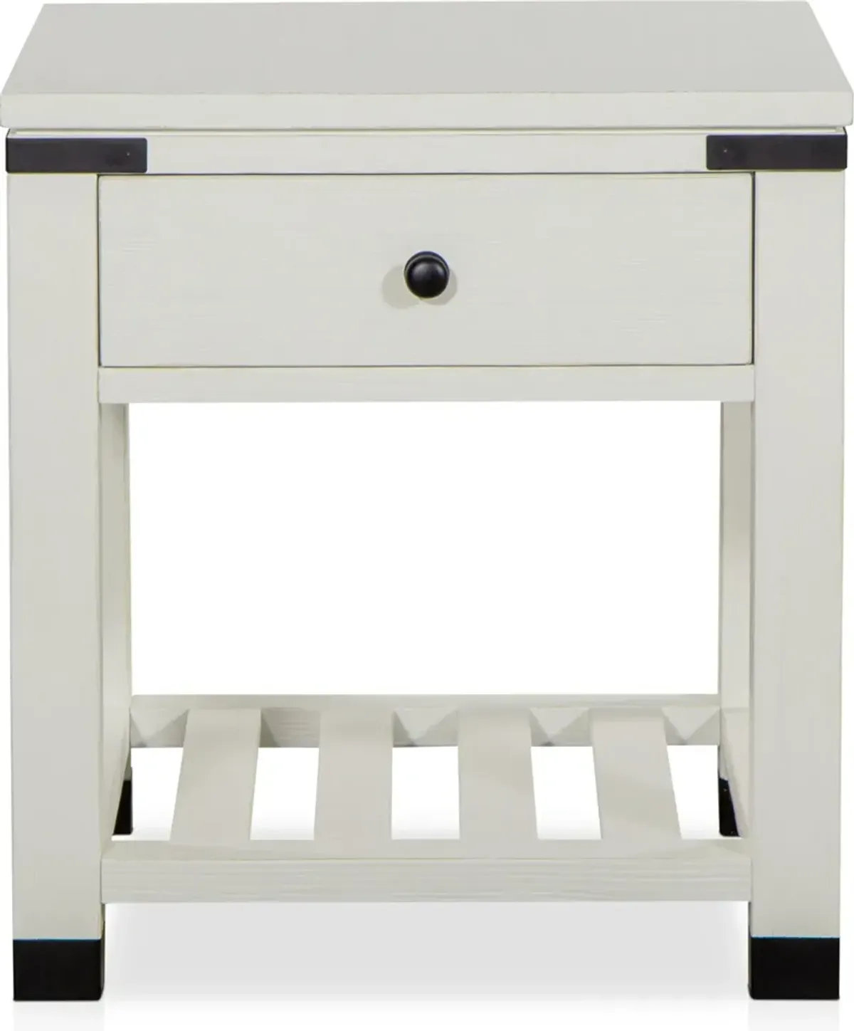 Brooke Harbor End Table - White