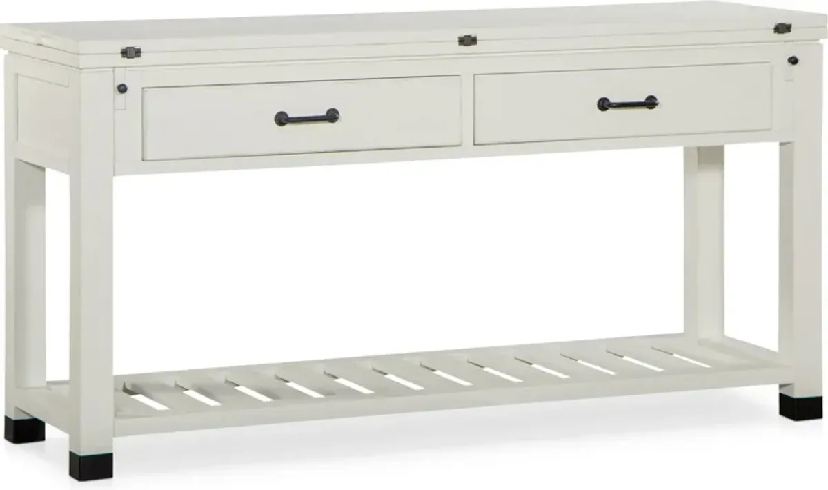 Brooke Harbor Sofa Table - White