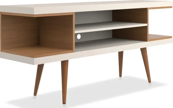Westin 71" TV Stand - Off-White/Maple