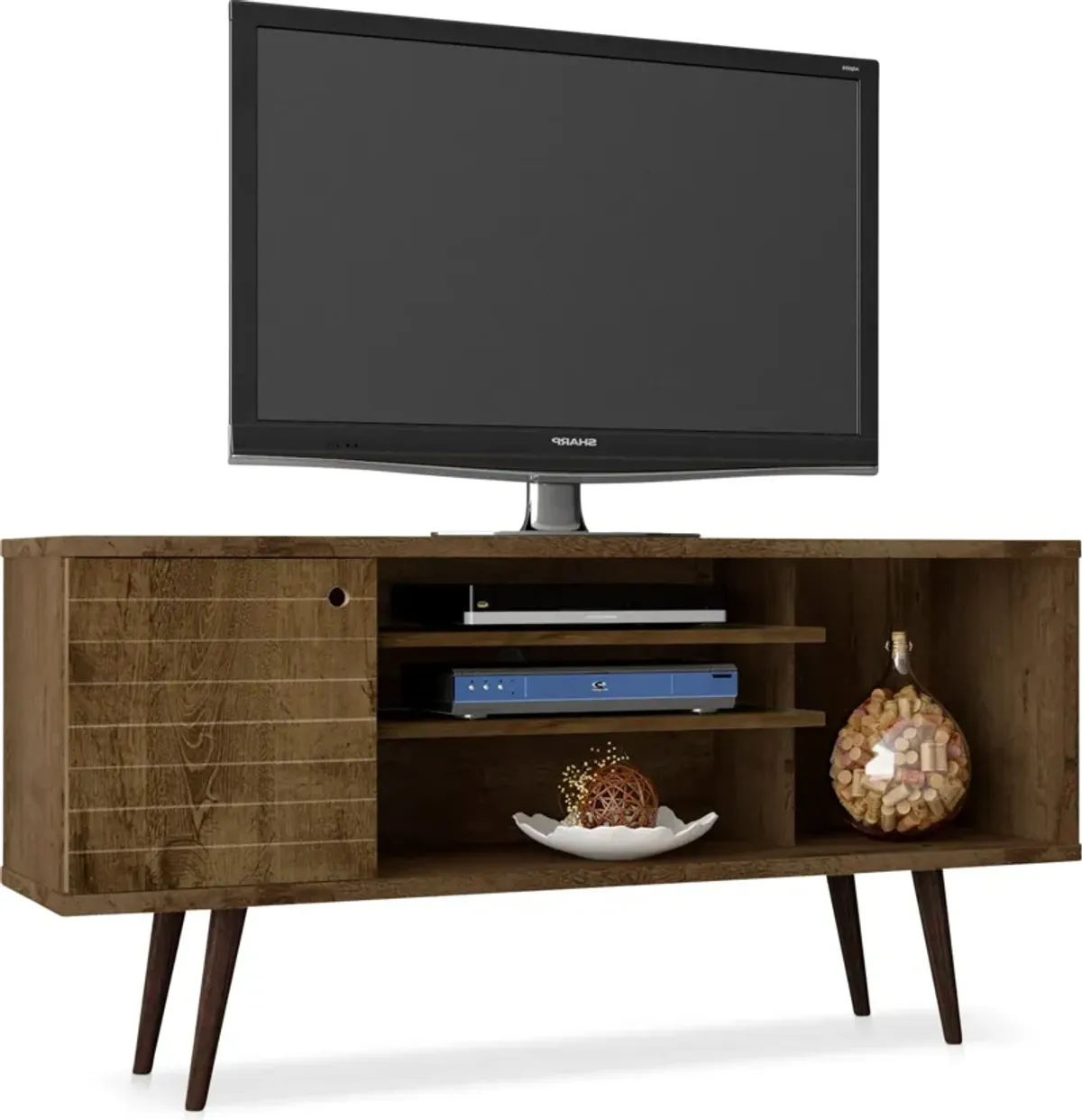 Webb 53" Mid-Century TV Stand - Brown