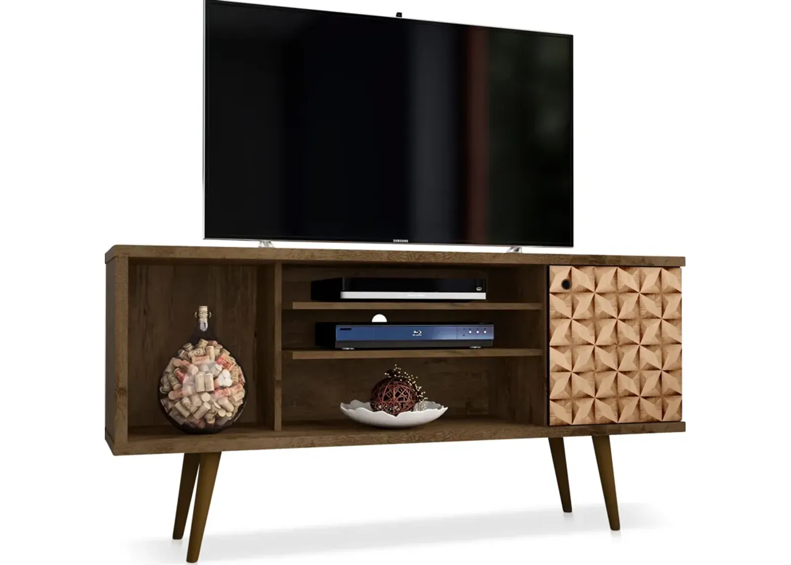 Webb 53" TV Stand - Brown/3D Print