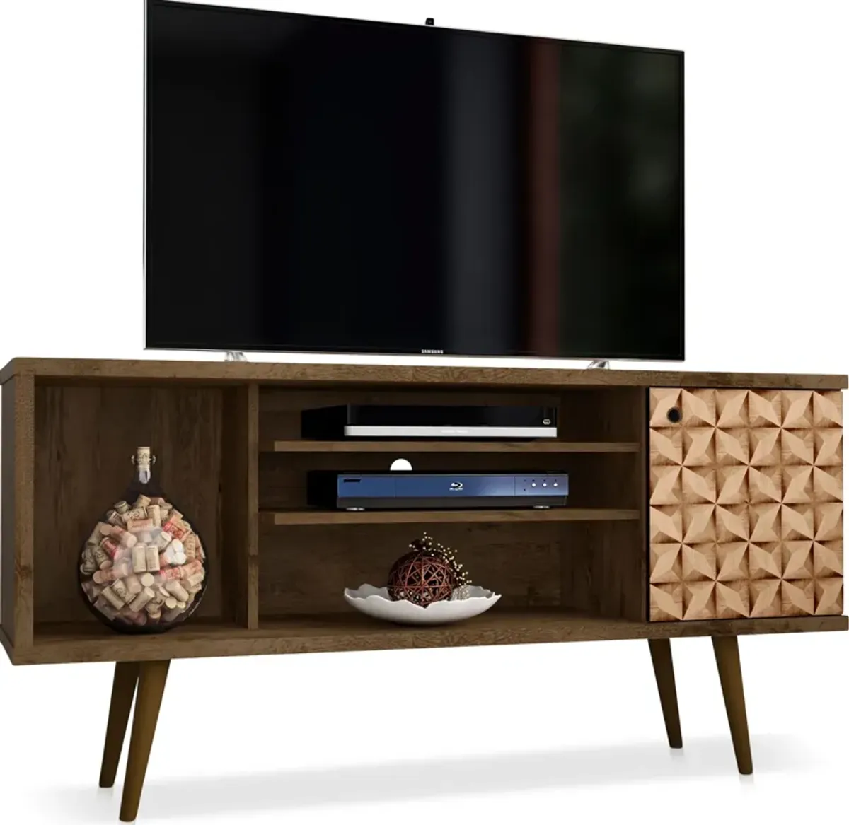 Webb 53" TV Stand - Brown/3D Print