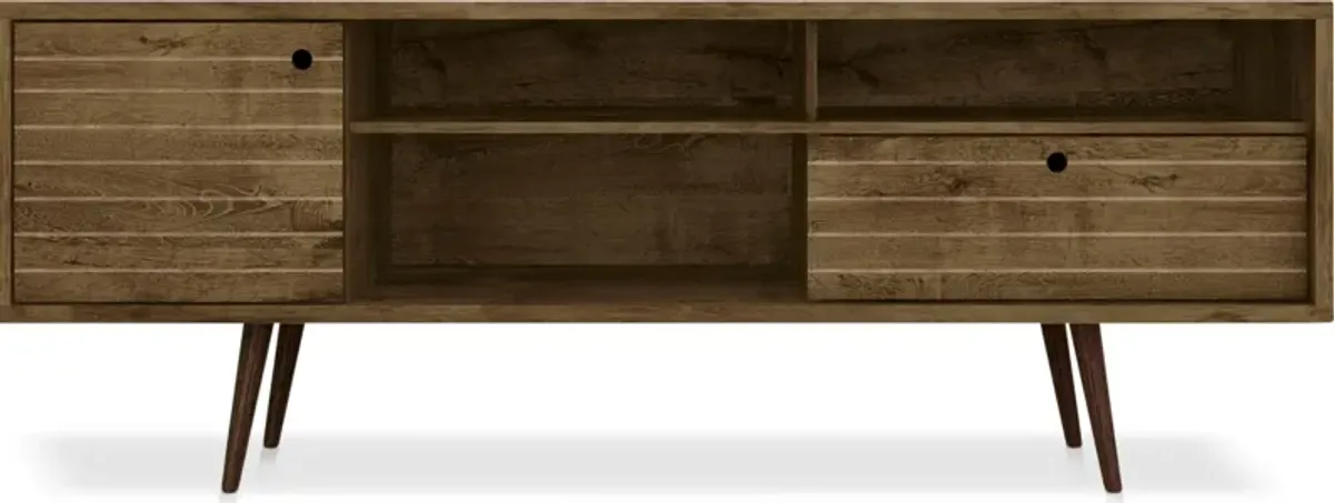 Webb 71" Mid-Century TV Stand - Brown