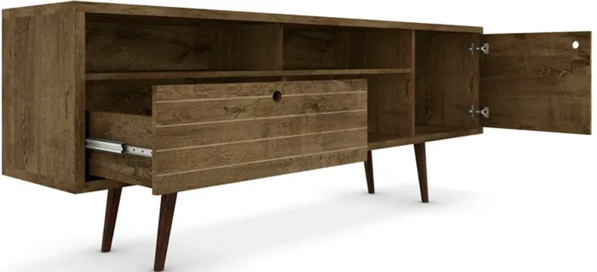 Webb 71" Mid-Century TV Stand - Brown