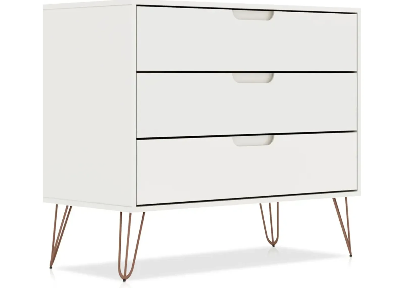 Harvard 3 Drawer Dresser - White