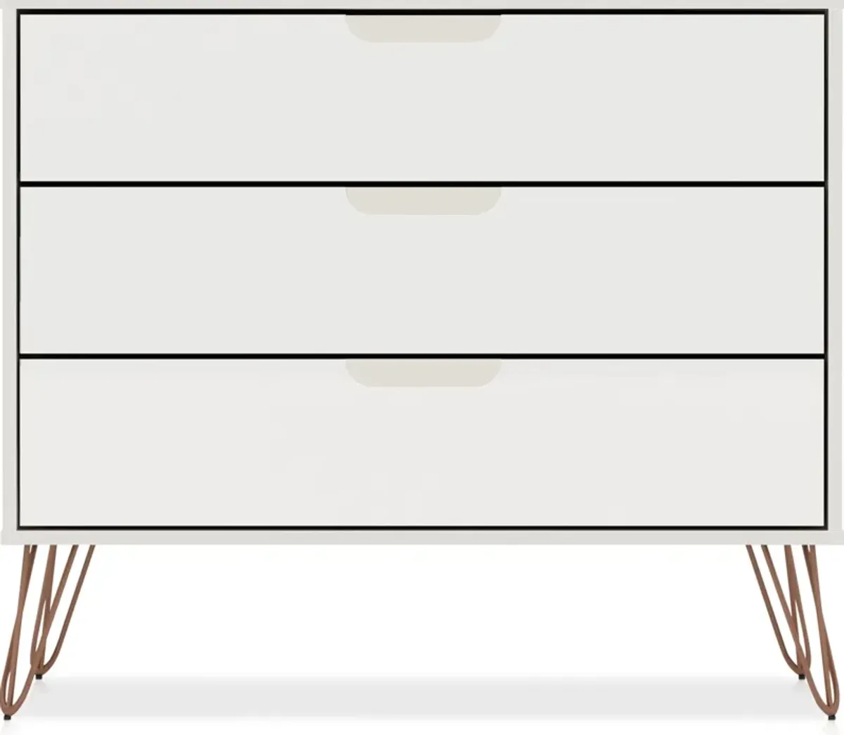 Harvard 3 Drawer Dresser - Off-White