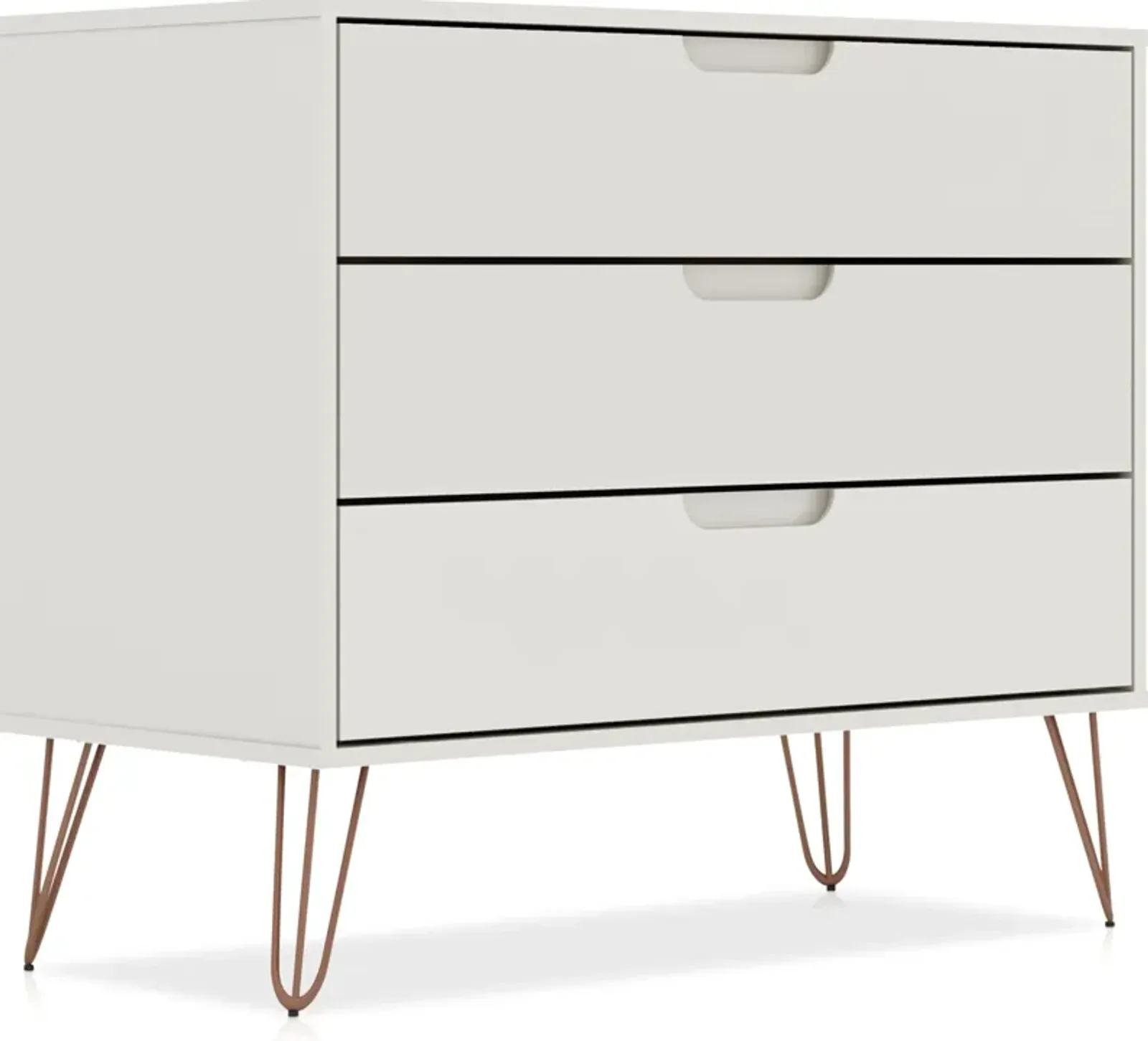 Harvard 3 Drawer Dresser - Off-White