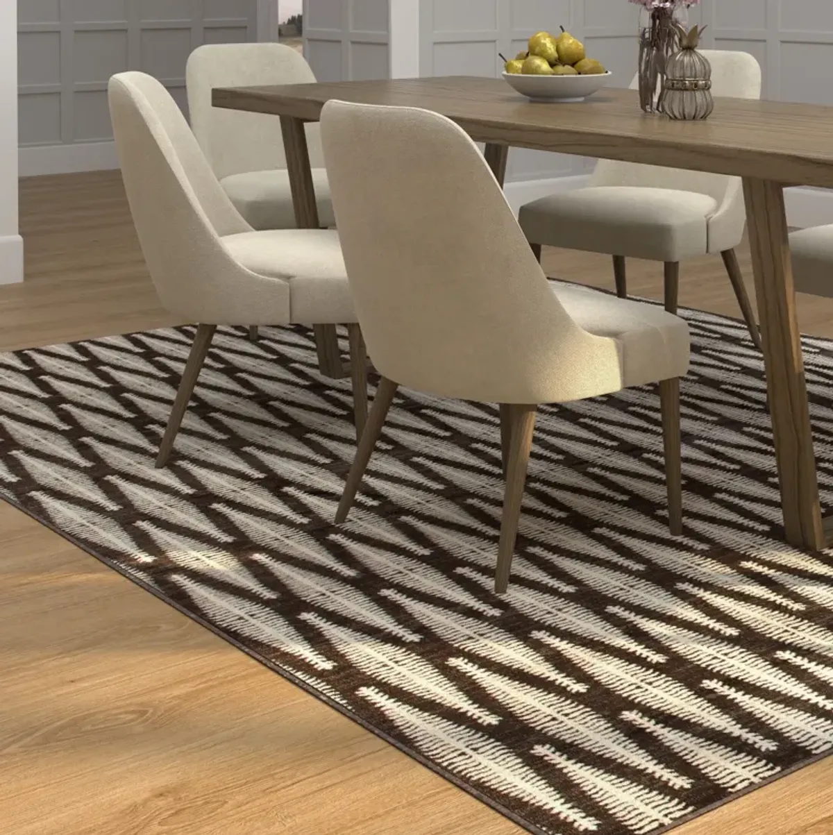 Jessa 5' X 8' Area Rug - Brown