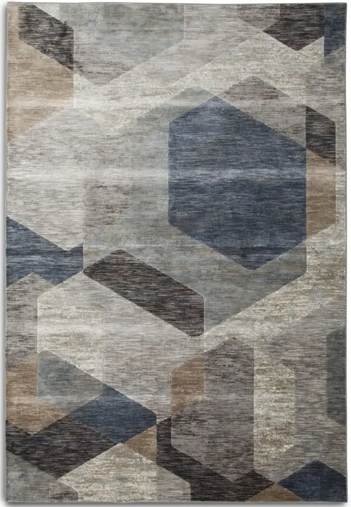 Hexa 8' X 10' Area Rug - Blue