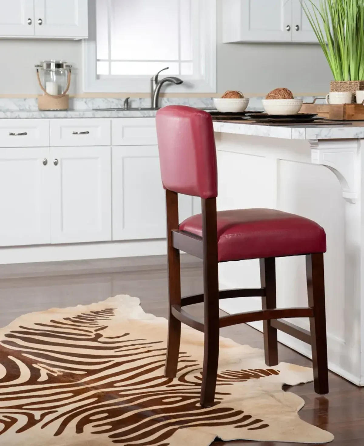 Zebra Cowhide 5' x 8' Area Rug - Brown