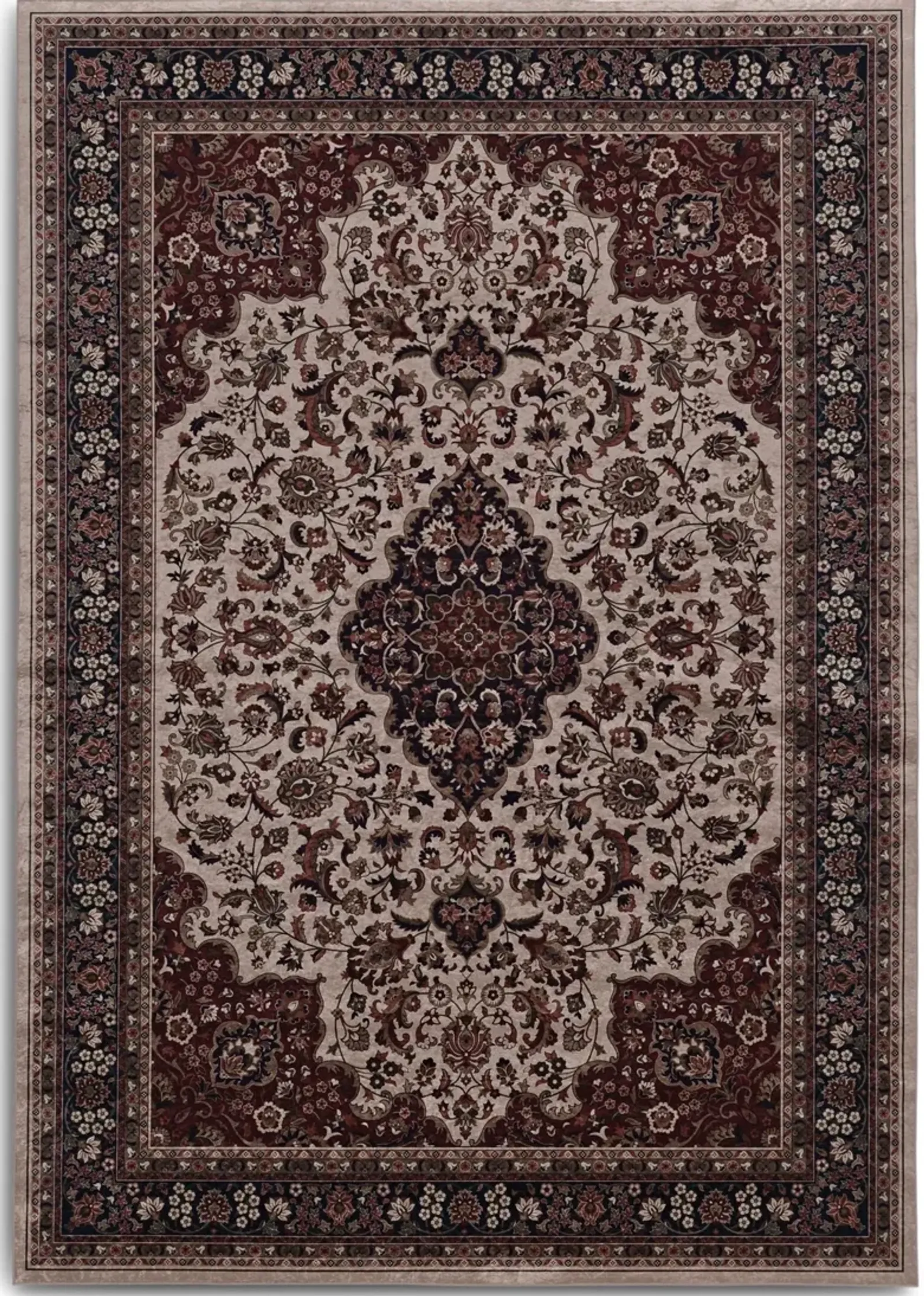 Makalu 5 X 7 Area Rug - Cream/Rust