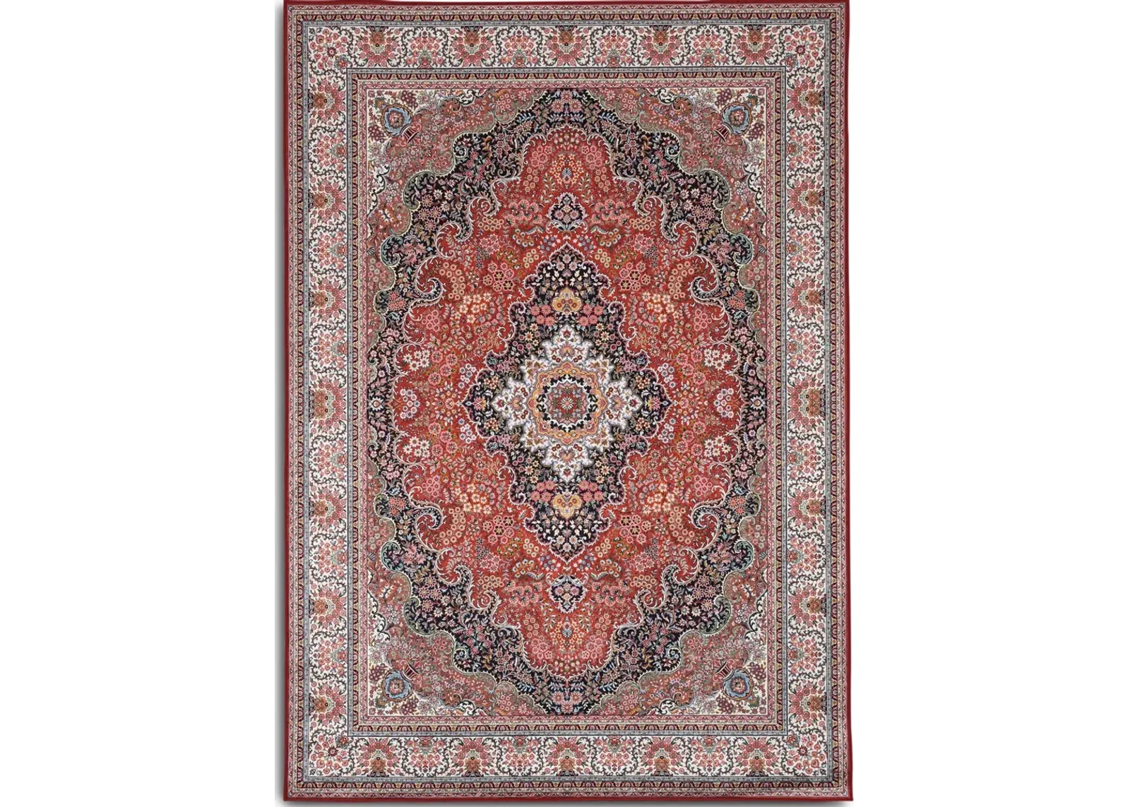 Salado 5 X 7 Area Rug - Red/Ivory