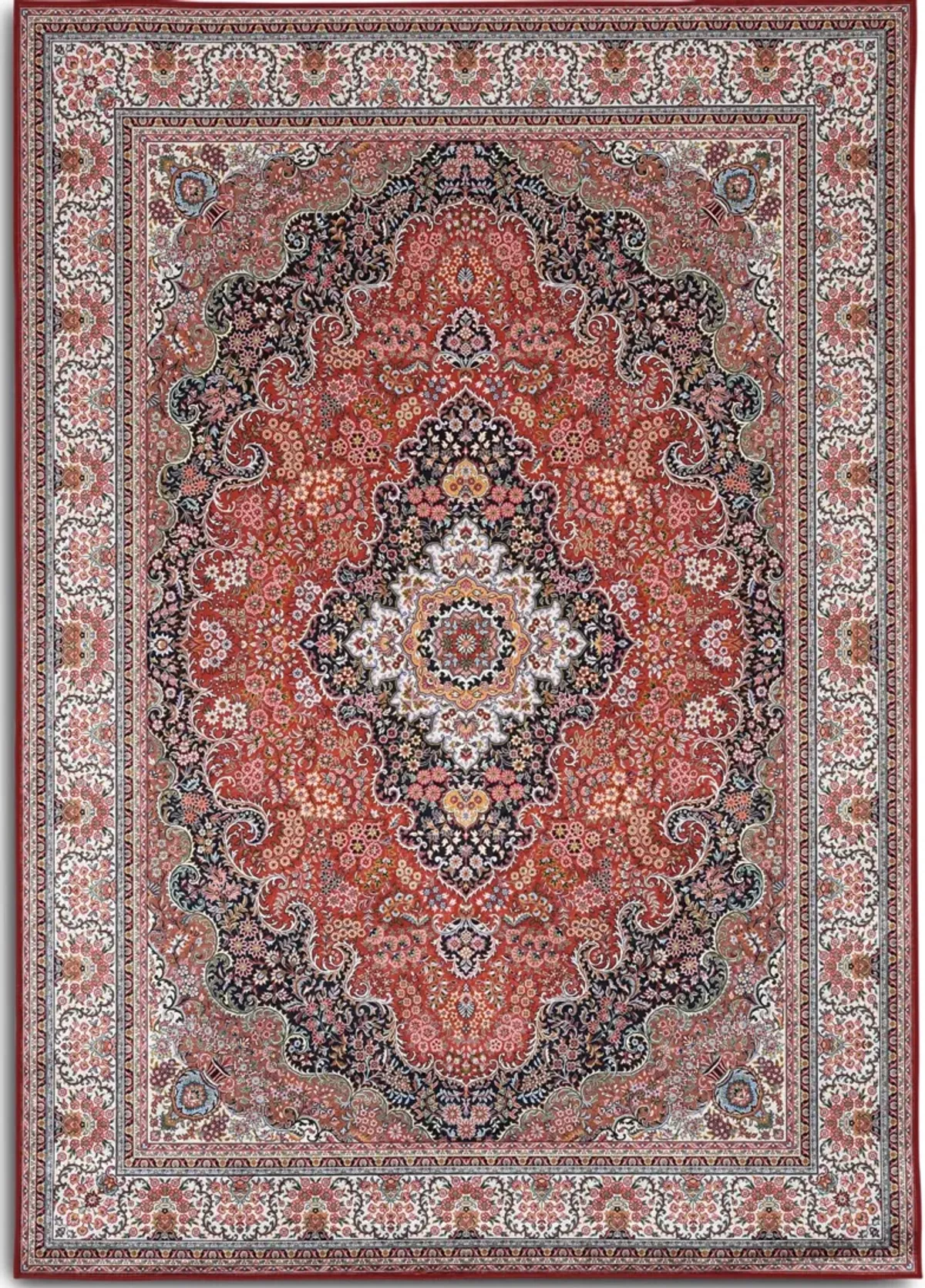 Salado 5 X 7 Area Rug - Red/Ivory