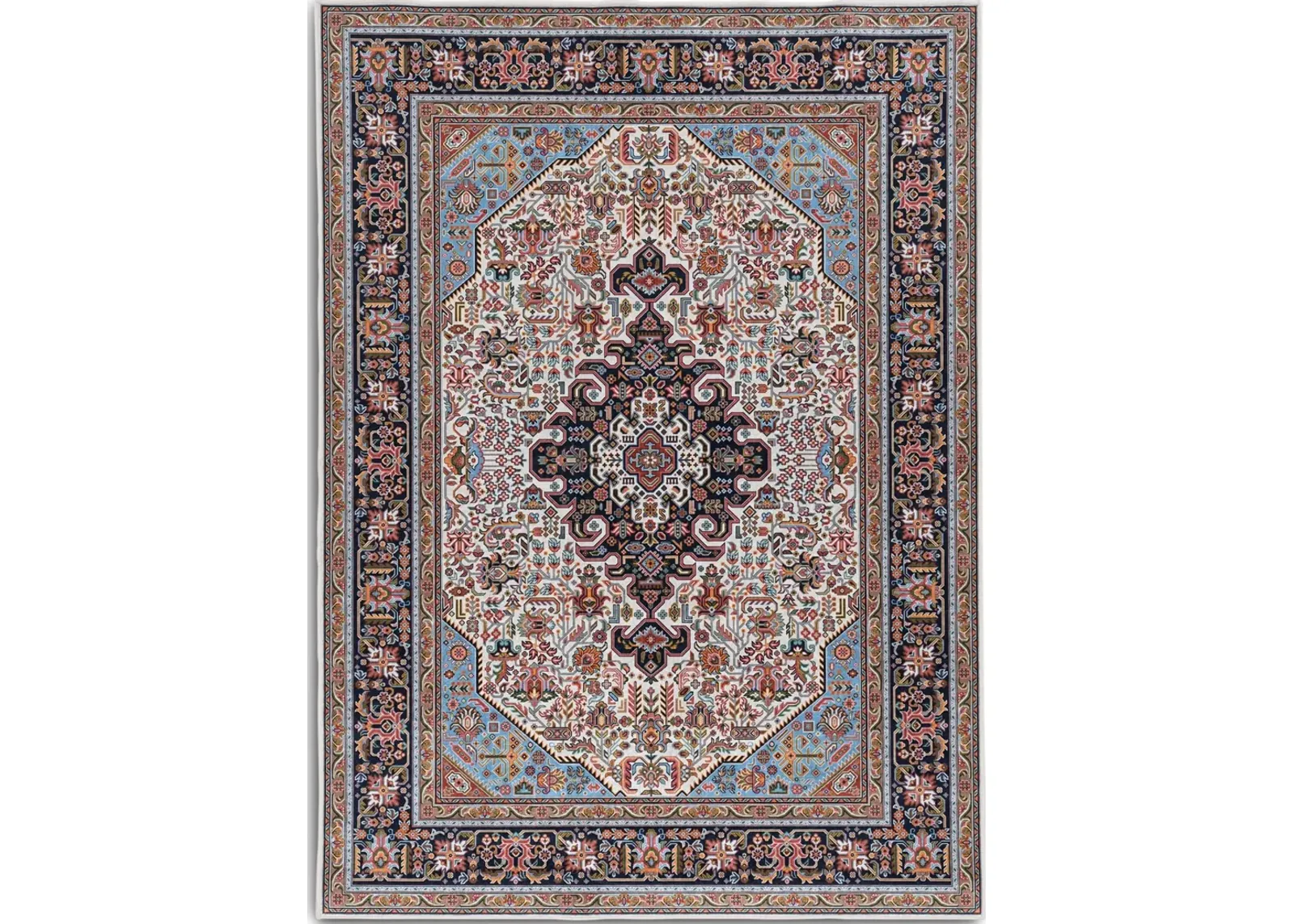 Vinson 2 X 3 Area Rug - Ivory/Blue