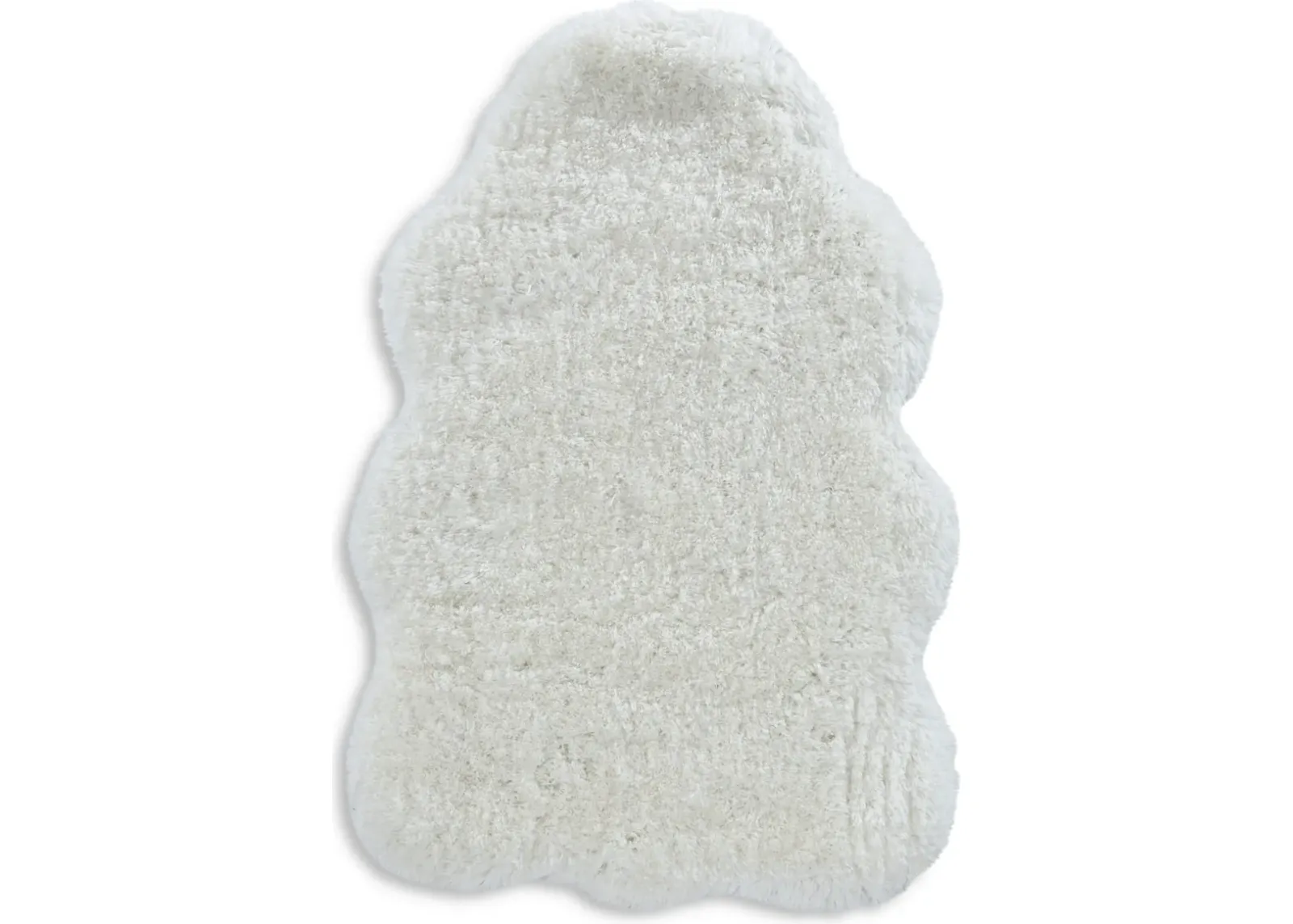 Faux Lamb Skin 4 X 6 Area Rug - Ivory