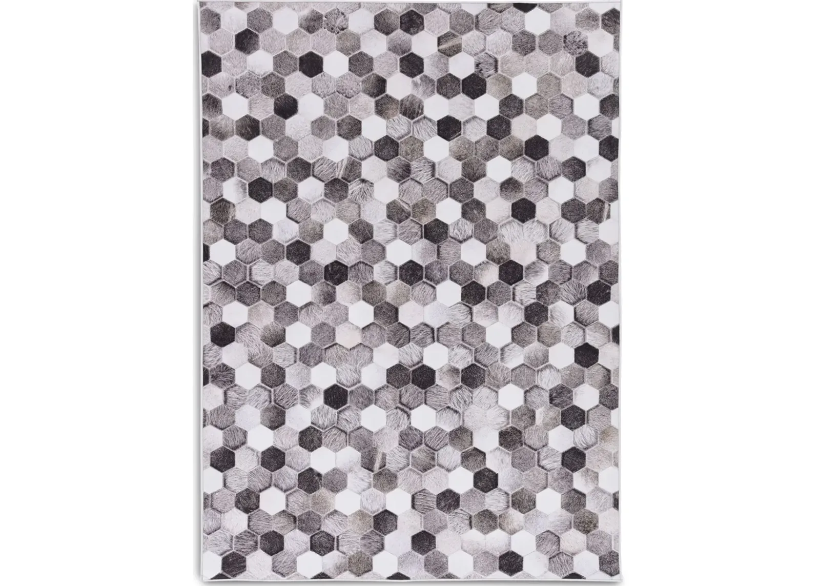 Zoid 5 X 7 Area Rug - Gray/Ivory