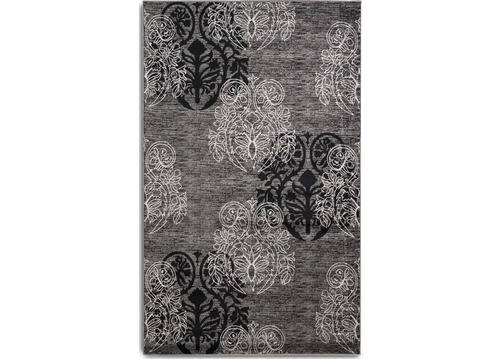 Hermes 5 X 8 Area Rug - Gray/Black