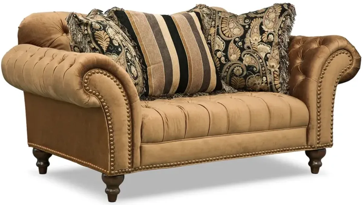 Brittney Loveseat - Bronze