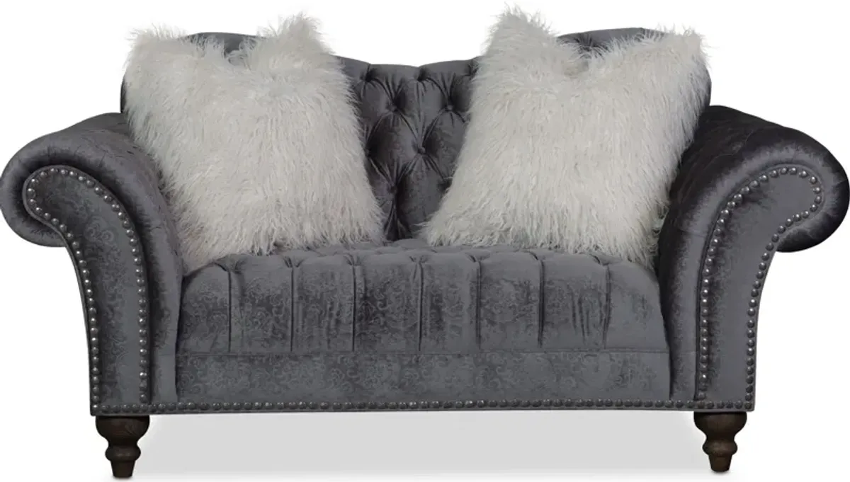 Brittney Loveseat - Charcoal