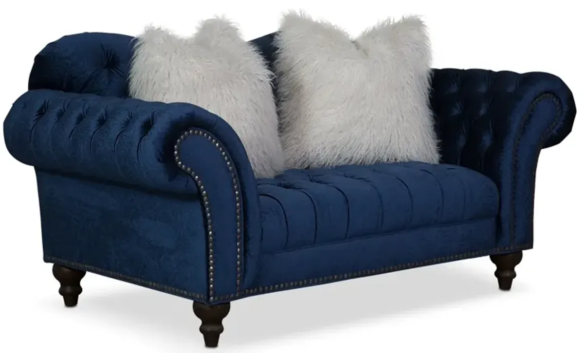 Brittney Loveseat - Navy