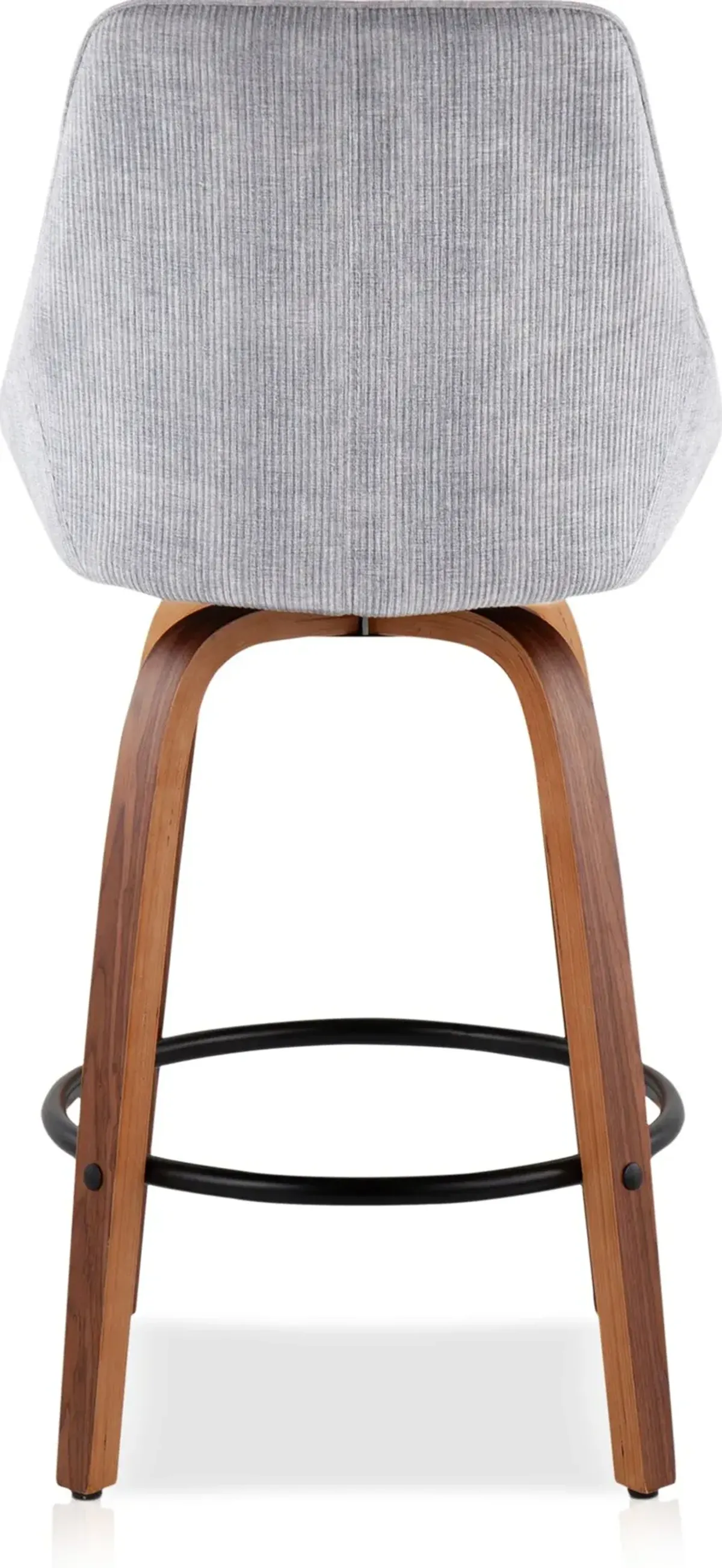 Fraser Set 2 Counter-Height Stools - Gray Corduroy