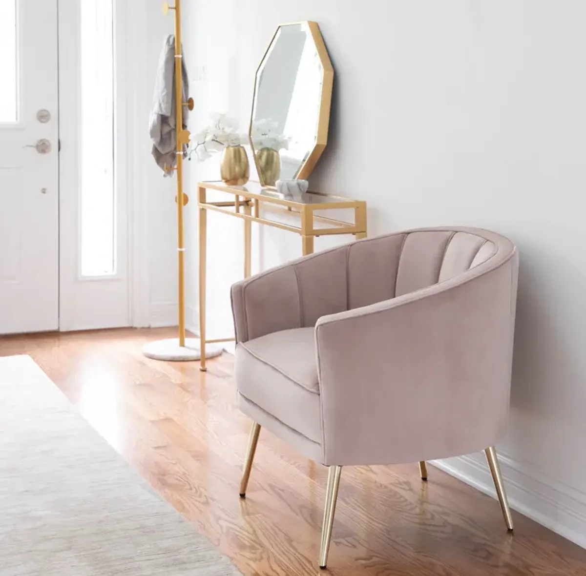 Pansy Accent Chair - Blush