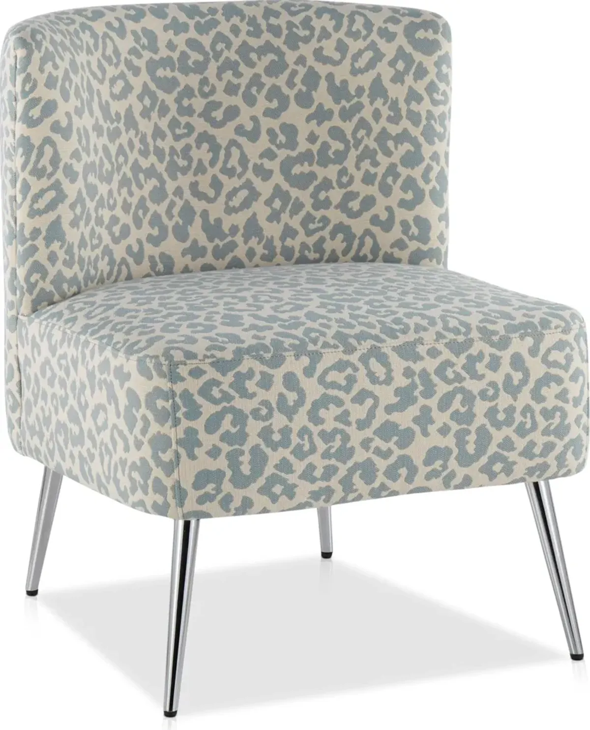 Hermione Accent Chair - Blue Leopard