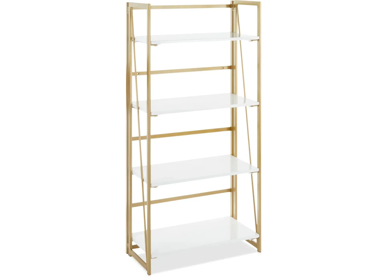 Nellie Bookcase - Gold/White