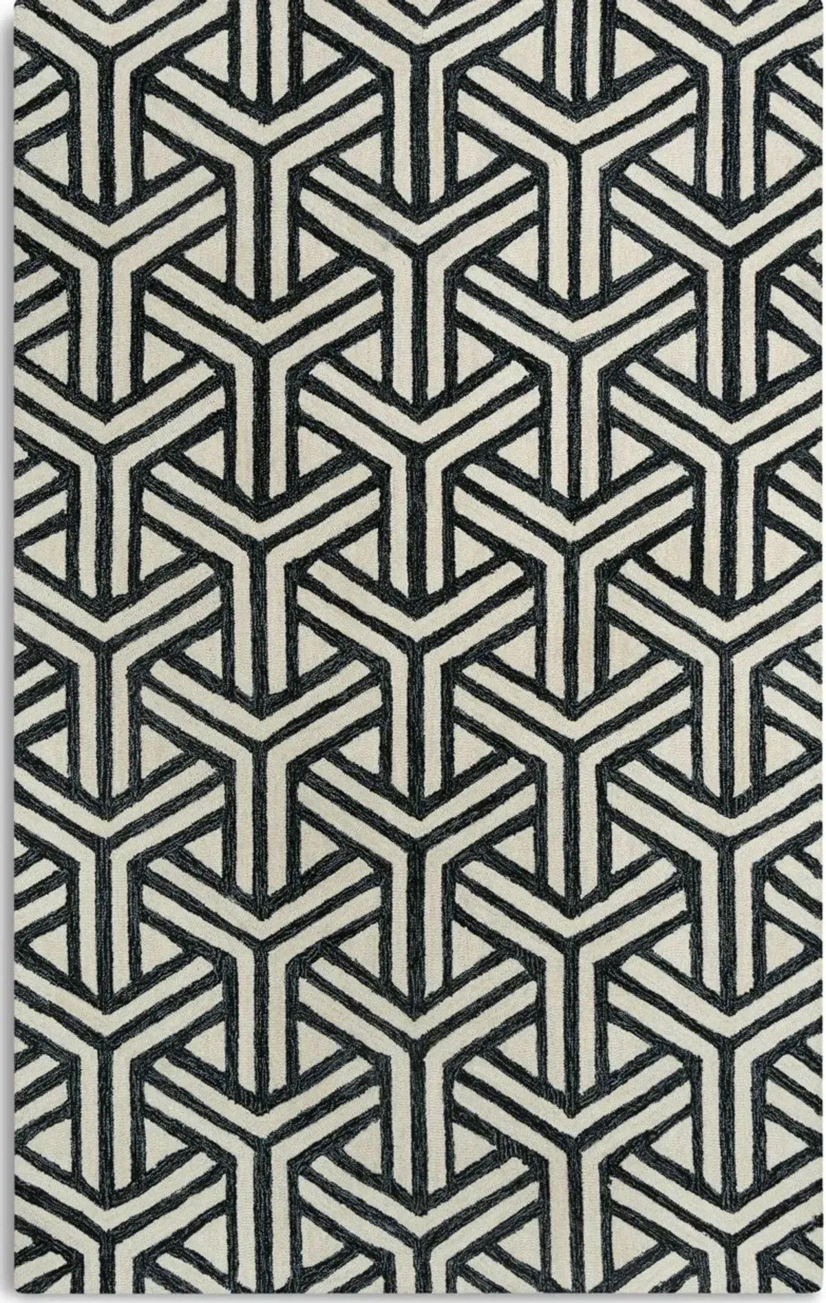 Percy 5 X 8  Area Rug - Black